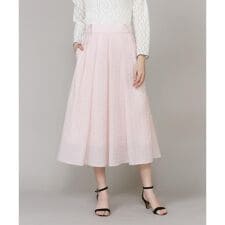 サスペンダー付きジャガードスカート