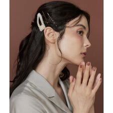パール×ゴールド アソートヘアピン3点セット｜さっと重ねて上品に華やぐ