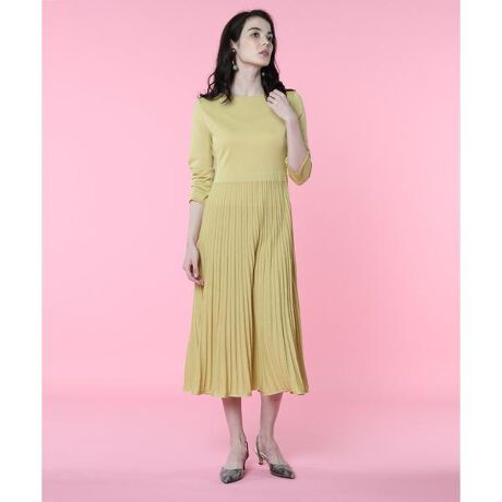 Maglie par ef-de》ロングプリーツニットワンピース | マーリエ ル 
