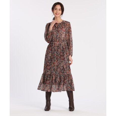 大きいサイズ ペイズリープリントワンピース Viscotecs セブンアイディコンセプト 7id Concept ファッション通販 マルイウェブチャネル