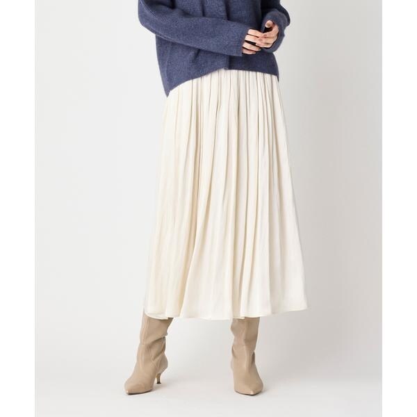 タックギャザーサテンスカート | セブンアイディコンセプト(7ID