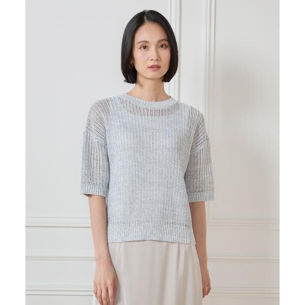 新品‼︎Spick and Span 透かしドット柄パフスリーブニット 透かしドット柄パフスリーブニット（ニット／セーター）｜Spick