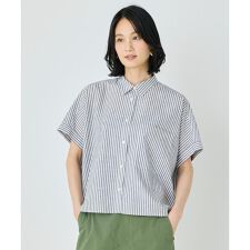 シャツカラーワイドシルエットシャツ