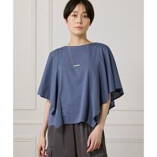 《大きいサイズ》フレアースリーブカットプルオーバー