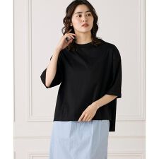 《大きいサイズ》五分袖Tシャツ《接触冷感》