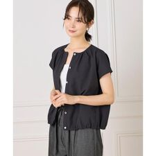 セブンアイディコンセプト(7ID concept)の《大きいサイズ》サッカーチェック フレンチスリーブブラウス