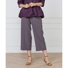 《大きいサイズ》ワイドクロップトパンツ