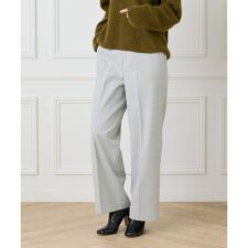 《大きいサイズ》センタープレスワイドパンツ