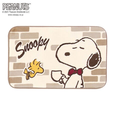 お家カフェスヌーピーをデザインしたボアマット 約50 80cm ナイススヌーピー S D S Senkodesignstudio Snﾅｲｽｽﾇ5080 ファッション通販 マルイウェブチャネル