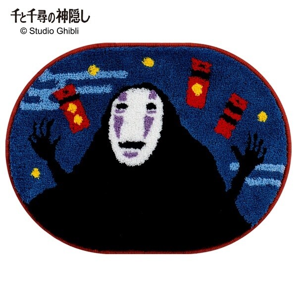 最終値下げ　千と千尋の神隠し カオナシ  マット 湯札　玄関マット　新品 千と千尋の神隠し カオナシ 玄関マット インテリアマット 完売品