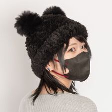 ボリュームフェイクファー くま耳ハット