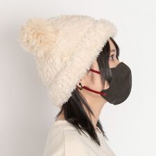 ボリュームフェイクファー くま耳ハット