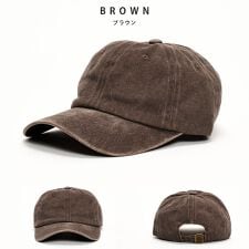 ヴィンテージライク ウォッシュ加工 コットン BBキャップ