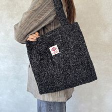 キラキララメ ニット トートバッグ