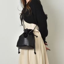 2way 巾着 ショルダーバッグ