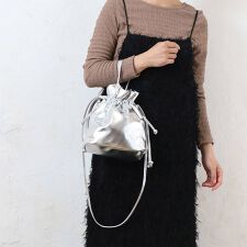 2way 巾着 ショルダーバッグ