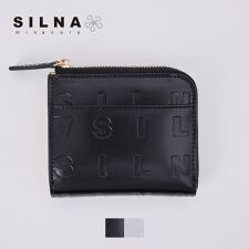 ロゴ型押しL字短財布