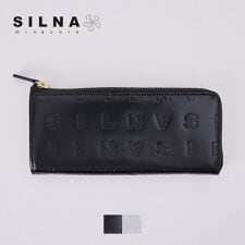 SILNAロゴ 型押し L字 長財布