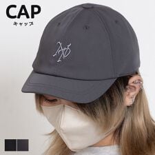ショートバイザー刺繍キャップ
