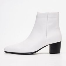 サイドジップ ヒールブーツ