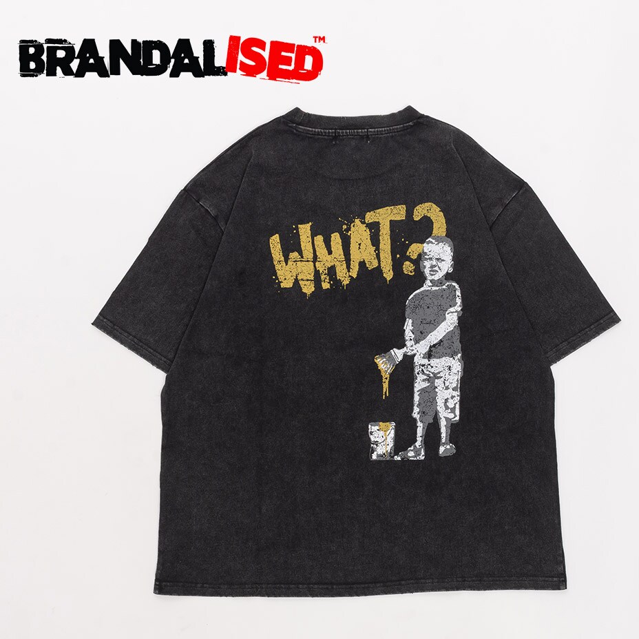 [�}���C]WHAT? S/S T�V���c/�u�����_���C�Y�h�iBRANDALISED �j �u���b�N