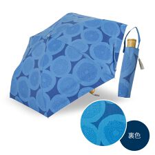 河馬印本舗(折りたたみ傘/晴雨兼用/手開き/UVカット&遮光率99％以上/遮熱/はっ水/和柄/寒竹)