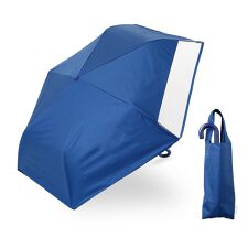 LINEDROPS(子ども日傘/折りたたみ傘/晴雨兼用/手開き式/突起のないT型露先/透明窓つき)