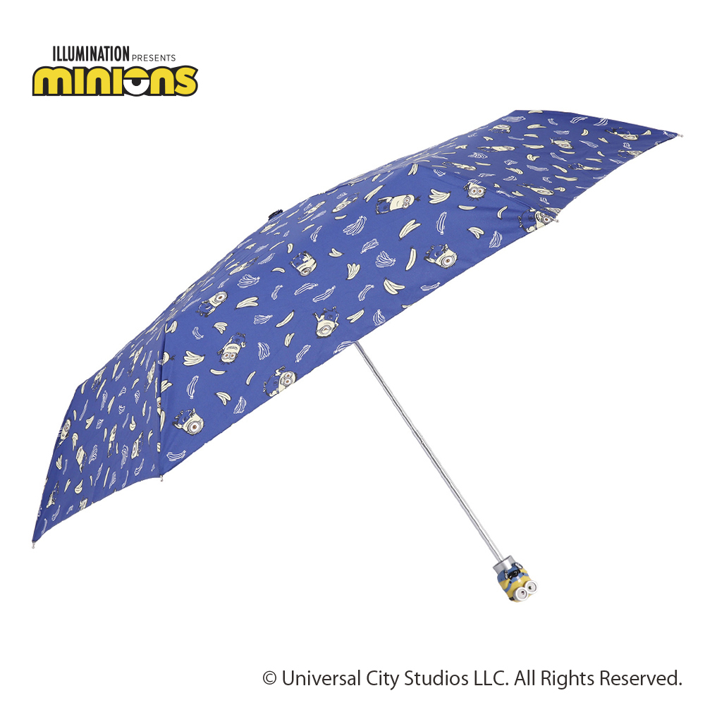 雨晴兼用/手開き折りたたみ傘/ミニオン（UVｶｯﾄ90％以上/撥水) | ライン