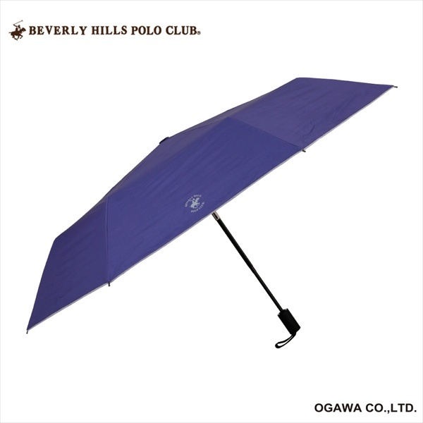 【色: ブルー】日傘 折りたたみ ワンタッチ UVカット 晴雨兼用 遮光 遮熱