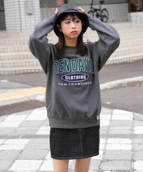 別注/ATHLETIC LOGO CREW SWEAT | ジップファイブ(ZIP FIVE) | c