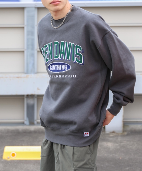 別注/ATHLETIC LOGO CREW SWEAT | ジップファイブ(ZIP FIVE) | c