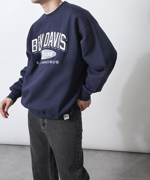 別注/ATHLETIC LOGO CREW SWEAT | ジップファイブ(ZIP FIVE) | c