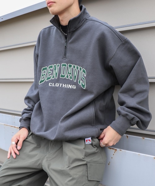 別注/LOGO HALF ZIP SWEAT | ジップファイブ(ZIP FIVE) | マルイウェブチャネル