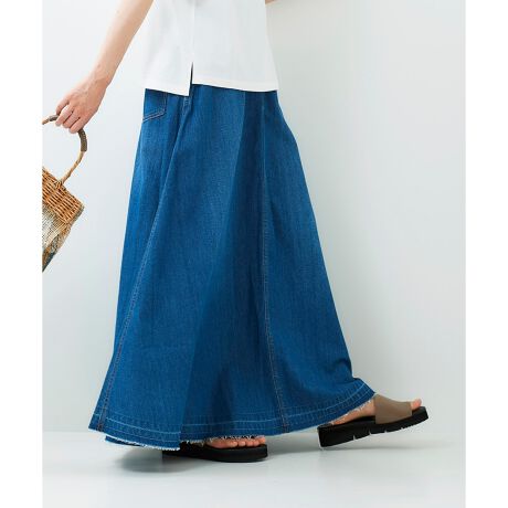 ライトオンスデニムフレアスカート | ルクールブラン(le.coeur blanc  