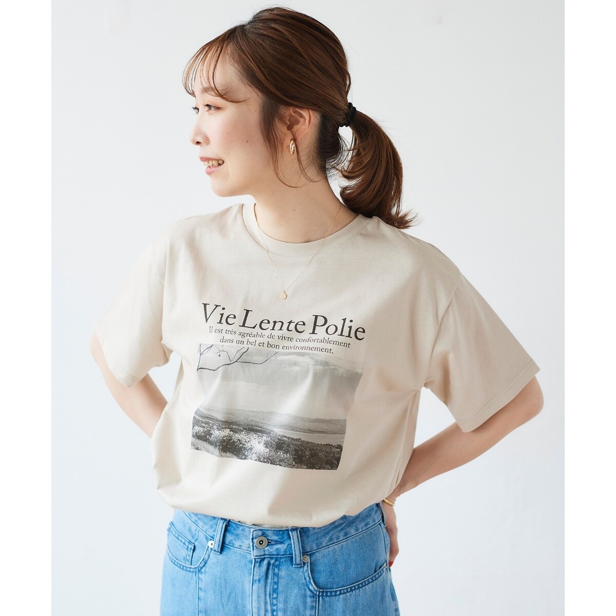 モノクロフォトプリントTシャツ | ルクールブラン(le.coeur blanc 