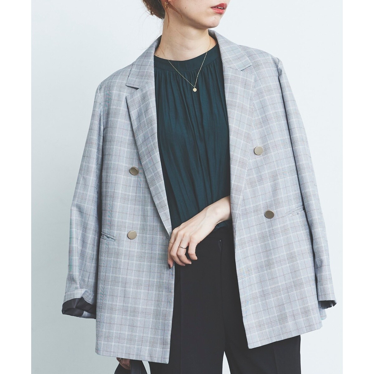 ルクールブラン ダブルブレストジャケット FREE SIZE(サイズ38) le.coeur blanc｜ダブルブレストジャケット | Rakuten Fashion
