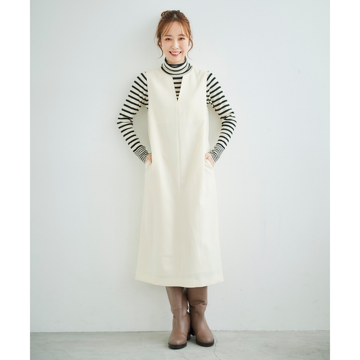 グレースコンチネンタルカルゼコンビジレワンピース2way ジャンスカ