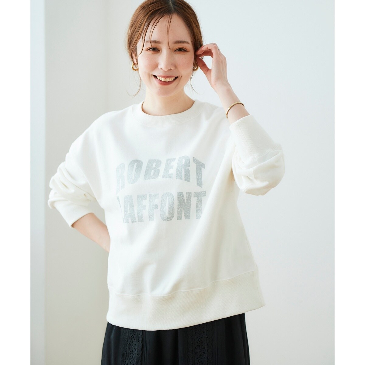 買取り実績  ハクロゴプリントスウェット blanc ルクールブラン(le.coeur | トップス
