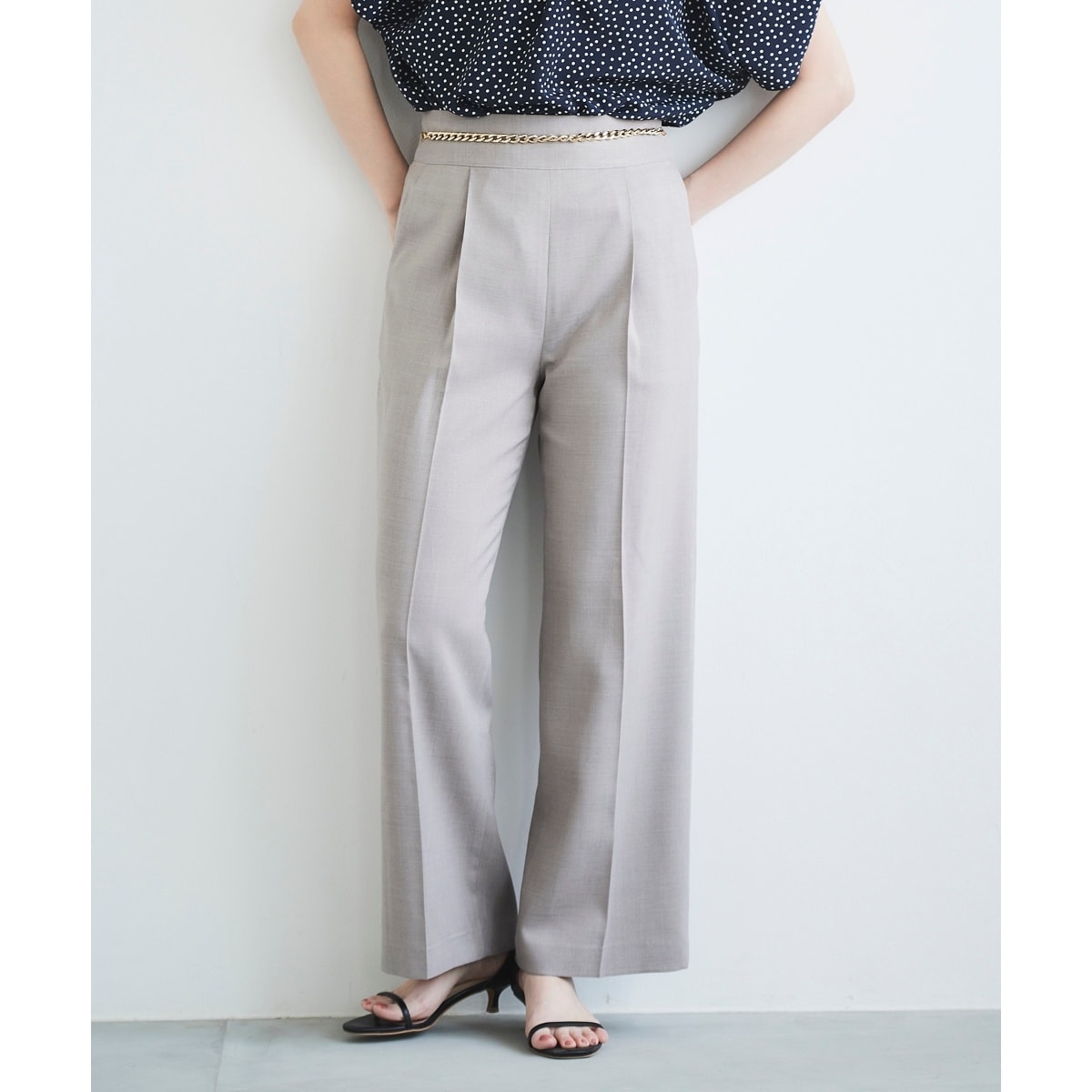 ルクールブラン/ウエストチェーンツキパンツ ウエストチェーンツキパンツ | ルクールブラン(le.coeur blanc