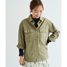 パールボタンシャツ