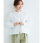 手洗い可能》バックプリーツクロップドブラウス | ルクールブラン(le 
