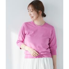 《手洗い可能》アイレットクルーネックプルオーバー
