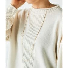 2連チェーンロングネックレス