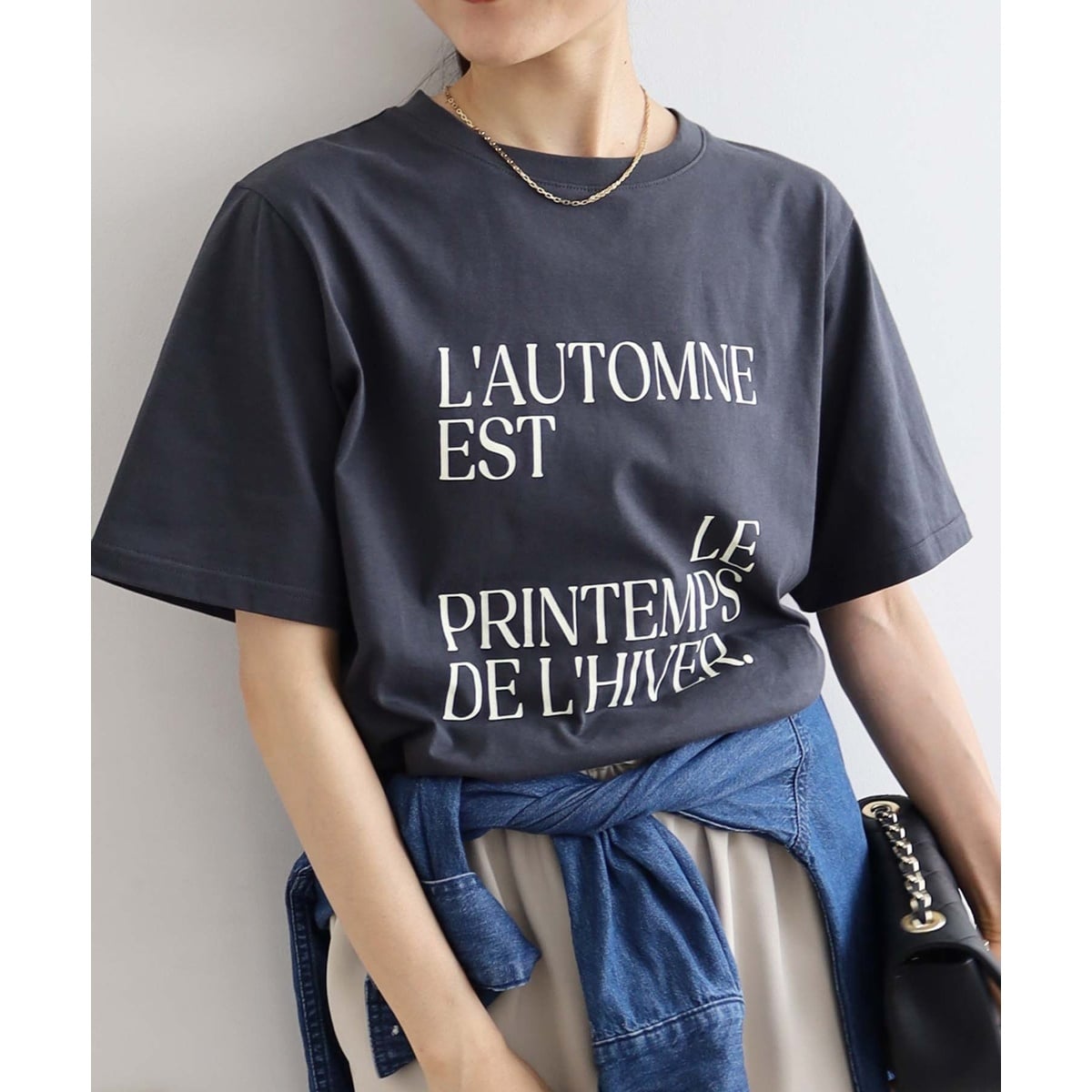 AUTOMNE ロゴプリントTシャツ | ルクールブラン(le.coeur blanc) | マルイウェブチャネル