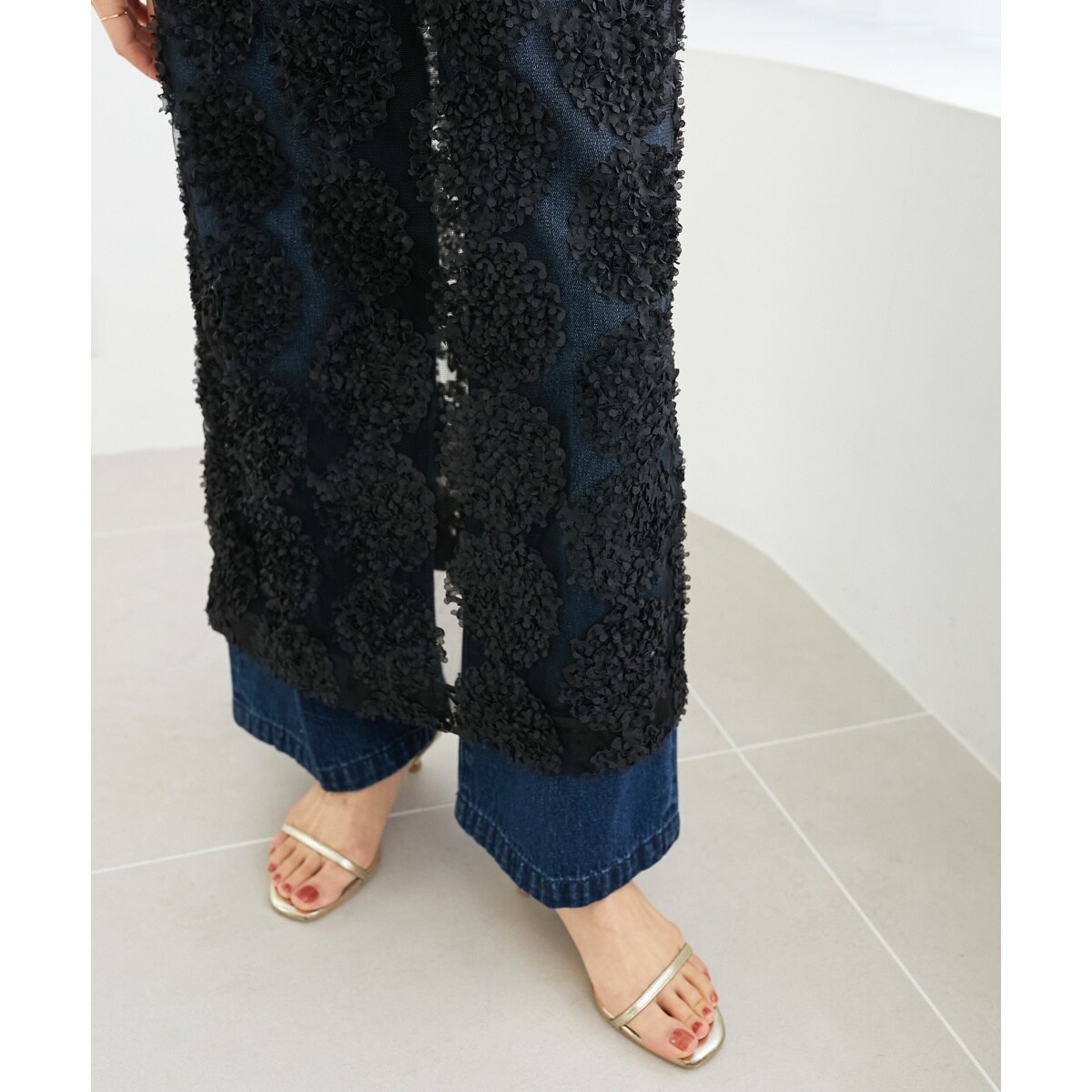 TORRAZZO DONNAエンブロイダリーレーススカート | ルクールブラン(le