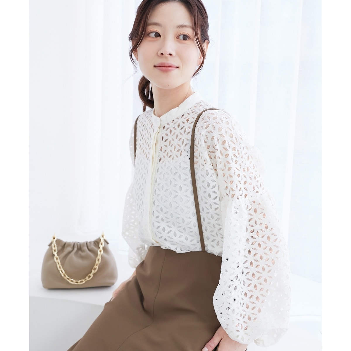 JOURNAL STANDARD(ジャーナルスタンダード) nude vintage カットワークレースコ 中古 古着 0343 JOURNAL STANDARD（ジャーナルスタンダード）の「【nude vintage