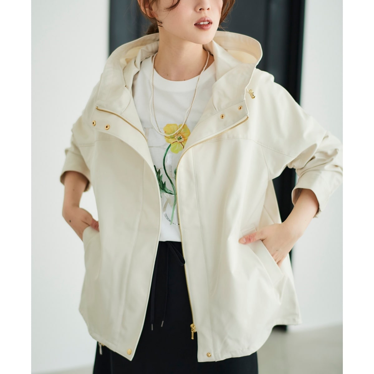 rouge vif ボア＆キルティングリバーシブルブルゾン ルージュヴィフ ボア＆キルティングリバーシブルブルゾン （ブルゾン）｜Rouge