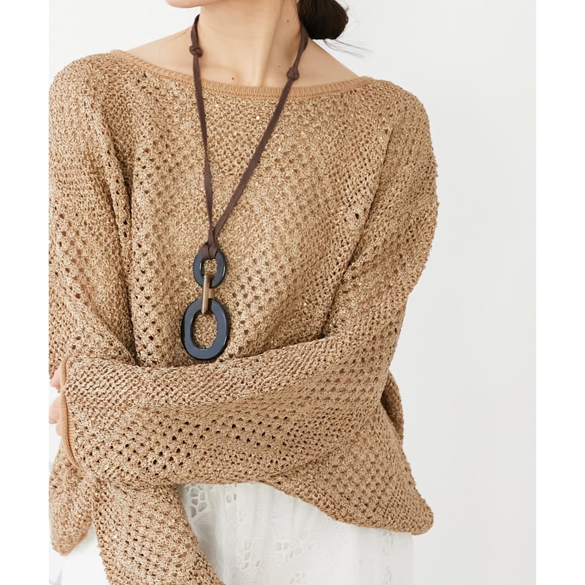 ルクールブラン（le．coeur blanc）/TORRAZZO DONNAスパンコールニット TORRAZZO DONNAスパンコールニット | ルクールブラン(le.coeur blanc