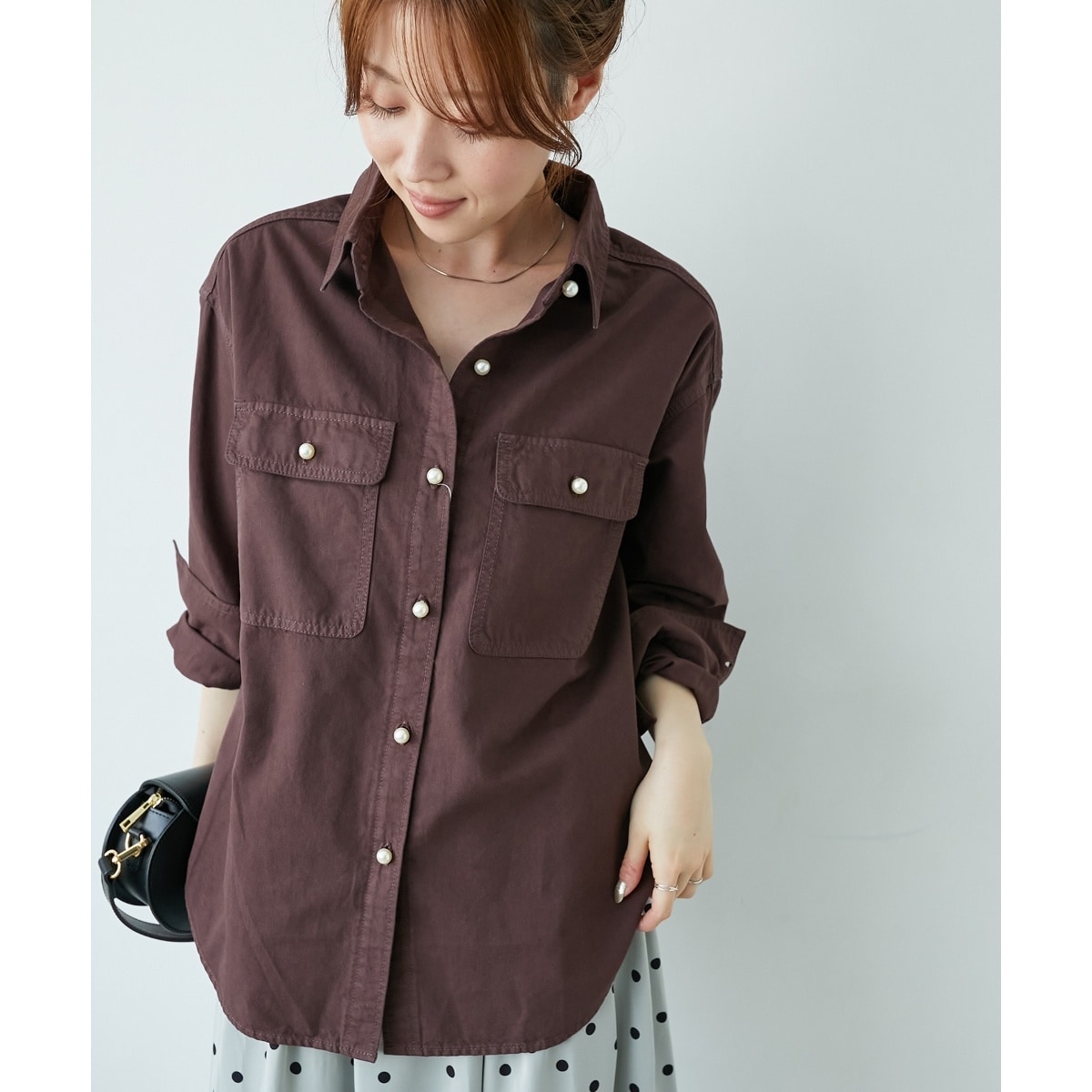 週末お値下げ❗️新品✨ルクールブラン　コットン麻オーバーサイズシャツ コットン麻オーバーシャツ/le.coeur blanc(ルクールブラン