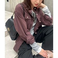 パールボタンシャツ